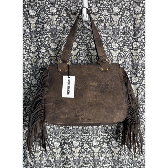 BWESTT Brown Fringe Tote Bag – Western Boho Shoulder Bag – NWT MSRP $138 - Picture 5 of 15